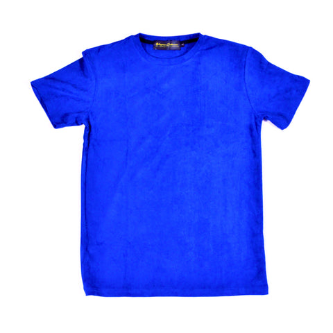 Microsuede Short Sleeve Tee - Blue