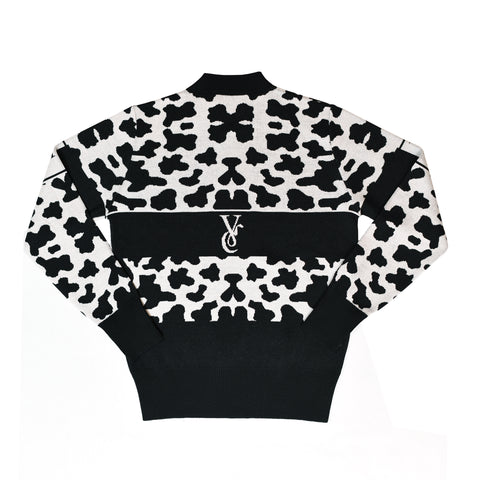 Cow Print Sweater